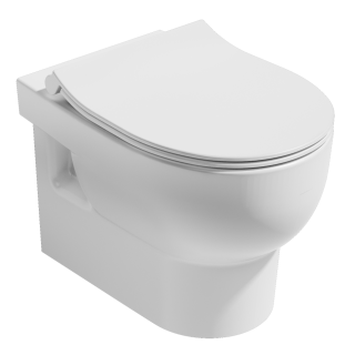 Подвесной унитаз Isvea Absolute 10AB02002SV безободковый крышка микролифт белый